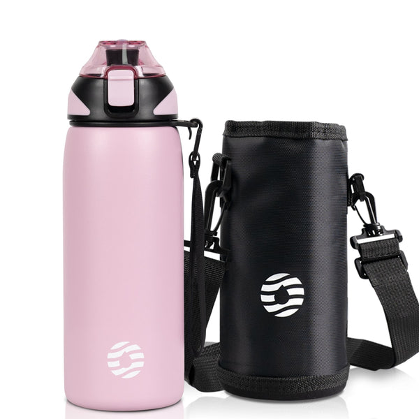 Isolierte Trinkflasche aus Edelstahl 600ml - Rosa - FJBottle-German